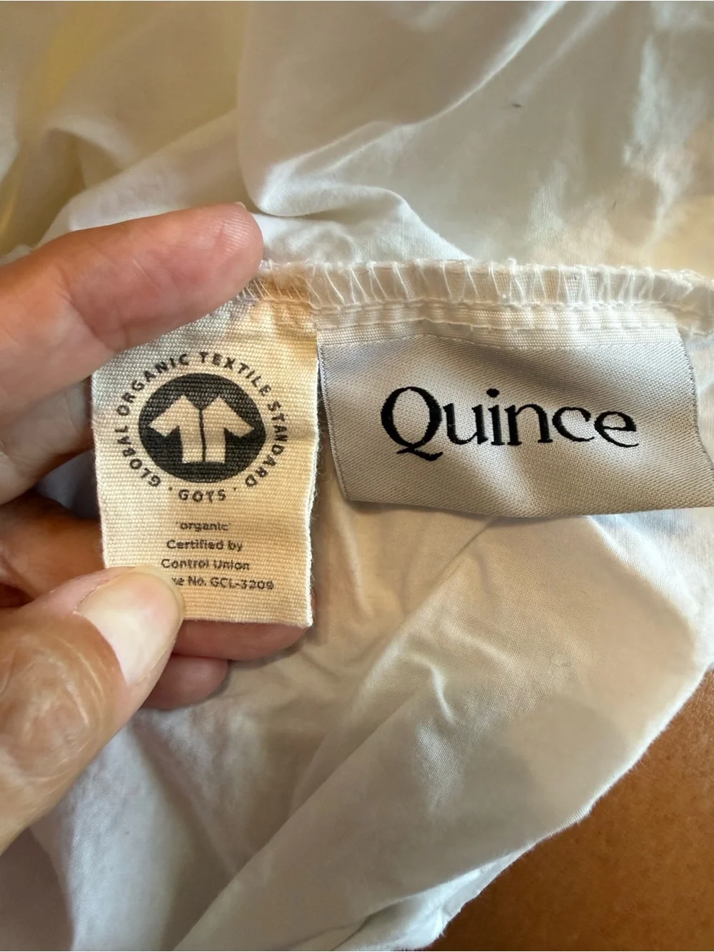 Quince Organic Cotton White Queen Pillow Sham Cover Pillowcase (1)